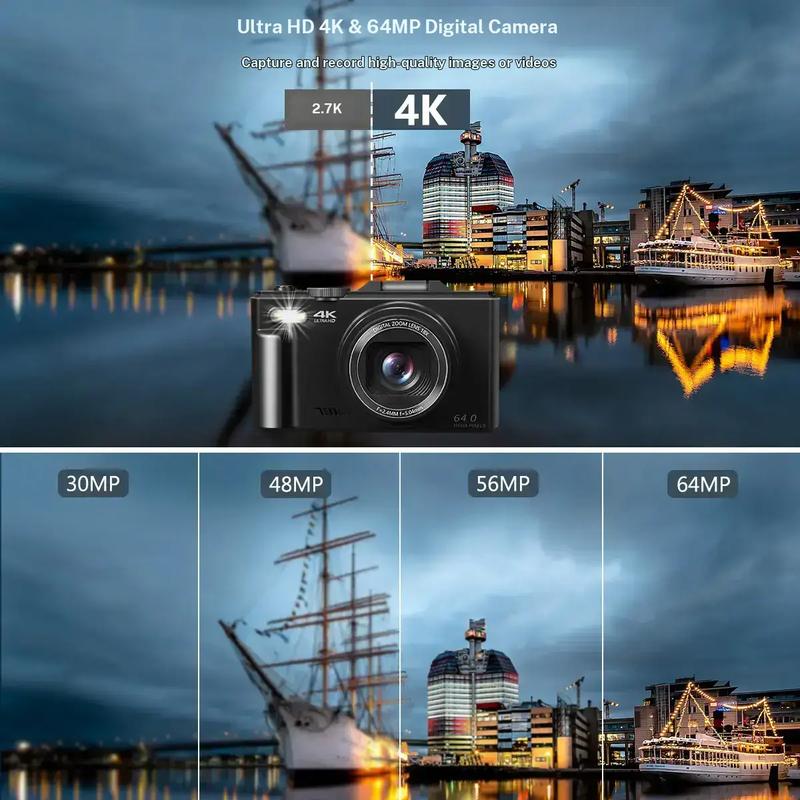 WiFi Vlogging Camera with Flip Display