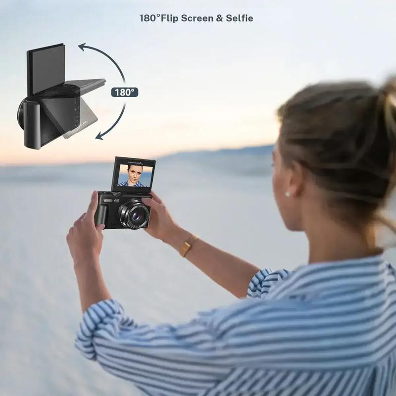 WiFi Vlogging Camera with Flip Display